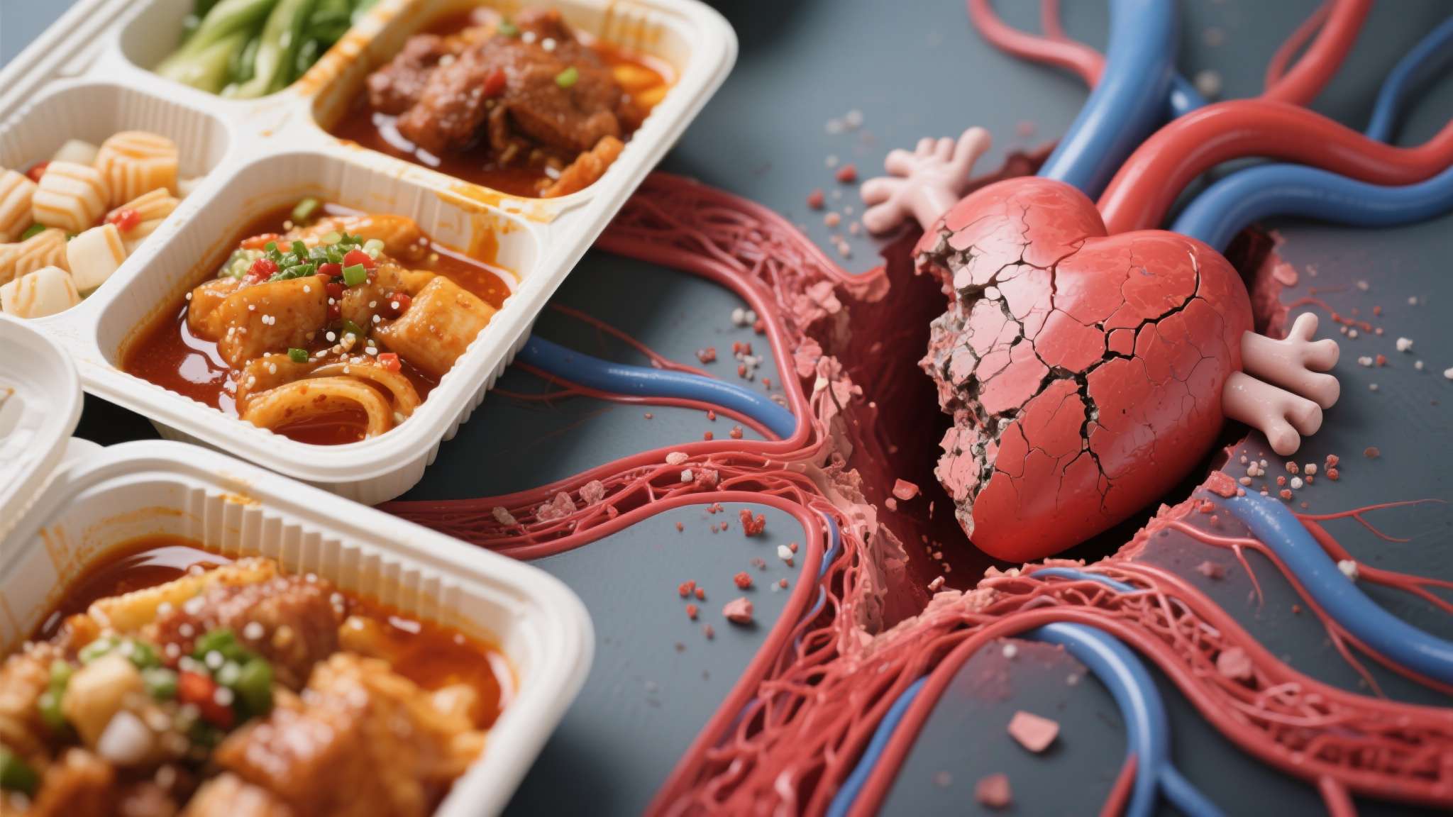 长期以外卖为主食，意味着高油、高盐、高糖的持续摄入。这类饮食结构会加速动脉粥样硬